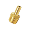 0120 04 10 Brass straight stem adapter Ø4mm x R1/8